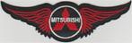 Mitsubishi stoffen opstrijk patch embleem #8, Ophalen of Verzenden, Nieuw, Auto's