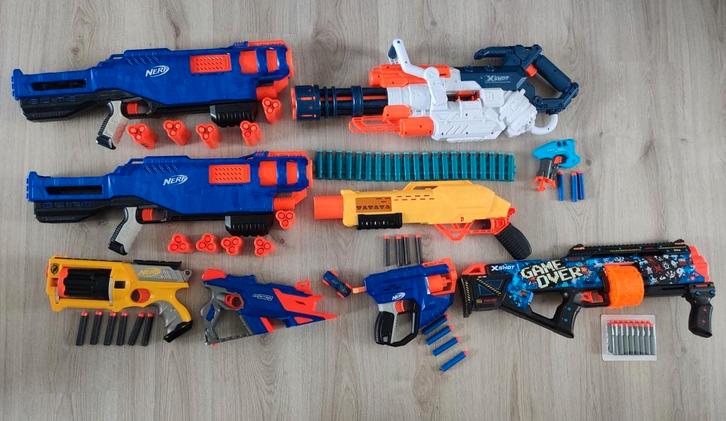 Nerf/X-shot speelgoed, Kinderen en Baby's, Speelgoed | Buiten | Actiespeelgoed, Zo goed als nieuw, Ophalen of Verzenden