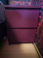 malm ikea nachtkastje 2 nachtkastje, Ophalen, Gebruikt, Minder dan 45 cm, Minder dan 55 cm