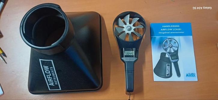Euro index anemometer, Doe-het-zelf en Verbouw, Meetapparatuur, Zo goed als nieuw, Ophalen of Verzenden