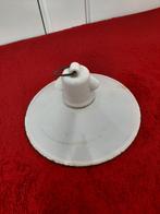 oud wit emaille hanglamp, Huis en Inrichting, Lampen | Hanglampen, Ophalen of Verzenden, Gebruikt, Metaal, Minder dan 50 cm