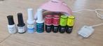 Nagellamp met 7 gel nagellakjes en 1 basecoat incl oplader., Witgoed en Apparatuur, Persoonlijke-verzorgingsapparatuur, Ophalen of Verzenden