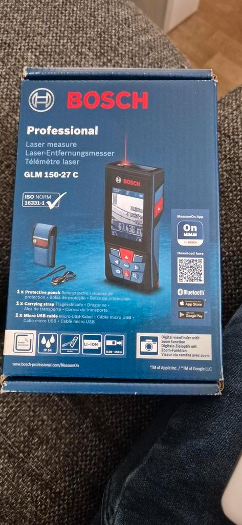 Bosch Laser Measure new in doos Glm 150.27 c, Doe-het-zelf en Verbouw, Gereedschap | Handgereedschap, Nieuw, Ophalen of Verzenden