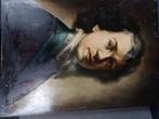 Schilderij Ton Ancone (1944) - Geïnspireerd door Rembrandt?, Antiek en Kunst, Kunst | Schilderijen | Klassiek, Ophalen of Verzenden