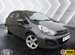 Kia Rio 1.2 CVVT Comf. Pack Airco Navi Lmv BT Nap, Auto's, Kia, Euro 5, Gebruikt, Zwart, 4 cilinders