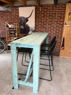 Tuinset buitenset hoge barstoelen met bartafel, Ophalen, Gebruikt, Tuinset