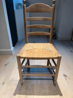 Authentieke gezandstraalde boerenstoelen met rieten zitting, Antiek en Kunst, Ophalen