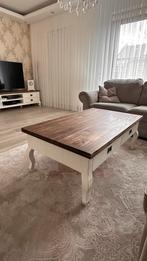 Eettafel, 3 Stoelen & Eetbank + Salontafel/TV-kast, Ophalen, Gebruikt, 100 tot 150 cm, 50 tot 75 cm