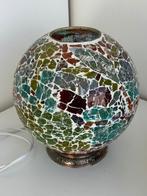 Oosterse, veelkleurige glazen tafellamp, Ophalen, Gebruikt, Glas, Oosters