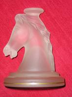 PAARDENHOOFD VAN GESATTINEERD GLAS holle binnenkant 20e incl, Antiek en Kunst, Antiek | Glas en Kristal, Verzenden