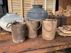 Oude Nepalese potten met touw, Antiek en Kunst, Ophalen of Verzenden