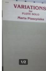 Ptaszynska m - variations for flute solo, Muziek en Instrumenten, Bladmuziek, Nieuw, Ophalen of Verzenden, Dwarsfluit of Piccolo