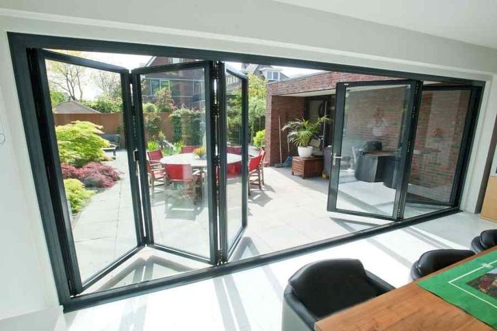 Kunststof Aluminium Hef schuifpui de goedkoopste van BE NL!, Doe-het-zelf en Verbouw, Kozijnen en Schuifpuien, Nieuw, Schuifpui