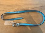 Licht blauwe riem Cowboysbelt (nieuw), Nieuw, Echt leder, 80 tot 90 cm, Minder dan 3 cm