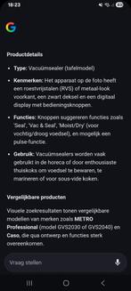 Vacuümsealer, Tickets en Kaartjes, Kortingen en Cadeaubonnen, Eén persoon, Cadeaubon