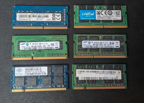 Lot Laptop RAM 6x (DDR2, DDR3, DDR4), Computers en Software, RAM geheugen, Gebruikt, Laptop, Overige soorten, Ophalen of Verzenden