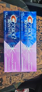 2x CREST 3D Whitening tandpasta – Luminous Mint, Ophalen of Verzenden, Nieuw, Tandpasta