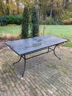Granieten tafel met metalen onderstel - 180x90 cm, Ophalen, Gebruikt, Rechthoekig, Metaal