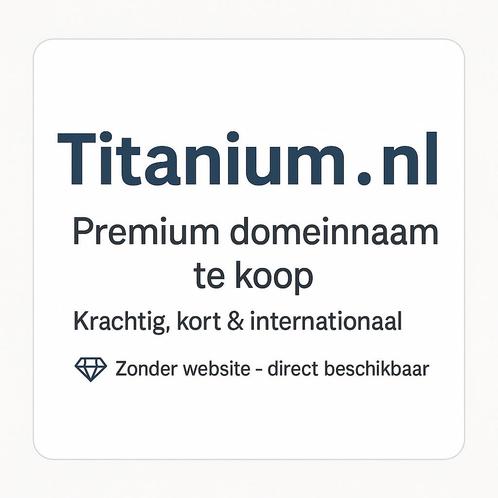 Premium domeinnaam te koop !!!, Diensten en Vakmensen, Webdesigners en Hosting, Domeinregistratie