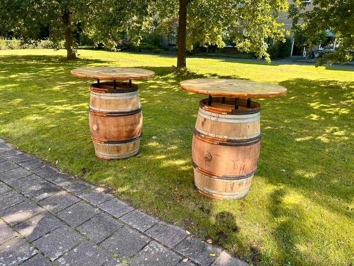 Statafel van wijnvat -robuust & sfeervol-, Huis en Inrichting, Tafels | Statafels, Nieuw, Ophalen of Verzenden