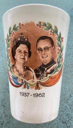 Beker 25 jaar huwelijk Juliana&Bernhard, Ophalen, Gebruikt, Porselein, Glas of Glazen