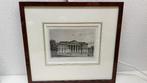 Grafure (staal) 1858 - Leeuwarden 'Het paleis van Justitie', Ophalen of Verzenden