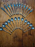 24 delig theelepels gebaksvorkjes 925 stirling, Antiek en Kunst, Antiek | Bestek, Ophalen of Verzenden