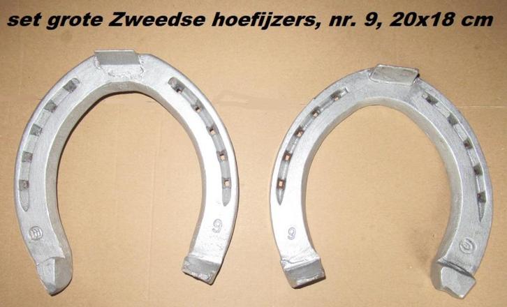 ZWEEDSE HOEFIJZERS, set maat 9 en set maat 8, Verzamelen, Overige Verzamelen, Gebruikt, Ophalen of Verzenden