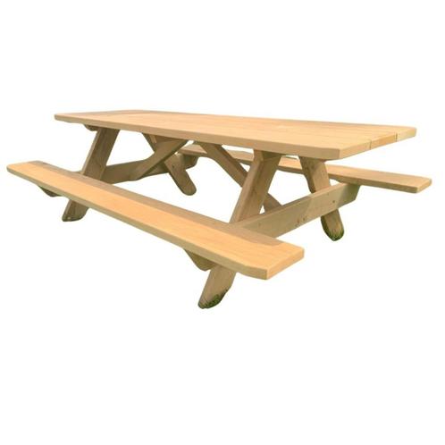 Eiken picknicktafels, Tuin en Terras, Picknicktafels, Nieuw, Rechthoekig, Hout, Ophalen