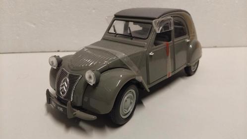 Citroen 2 CV eend muisgrijs 1952 Maisto nobox metal 1:18 KRD, Hobby en Vrije tijd, Modelauto's | 1:18, Zo goed als nieuw, Auto