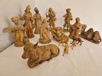 (F) 14-delige vintage kunststof kerstgroep., Diversen, Kerst, Ophalen of Verzenden, Zo goed als nieuw