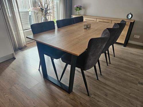 Mooie eettafelset, Huis en Inrichting, Complete eetkamers, Zo goed als nieuw, Ophalen