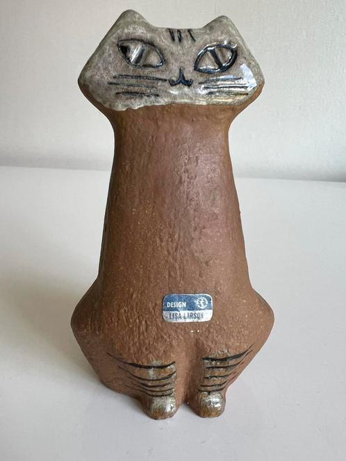 Vintage Lisa Larson Zittende Kat Lilla Zoo Gustavsberg 60’s, Antiek en Kunst, Kunst | Designobjecten, Ophalen of Verzenden