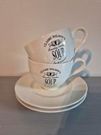 Claire Wilson Soepkommen met Schotels - Zo goed als nieuw, Ophalen of Verzenden, Zo goed als nieuw, Overige stijlen, Kop(pen) en/of Schotel(s)