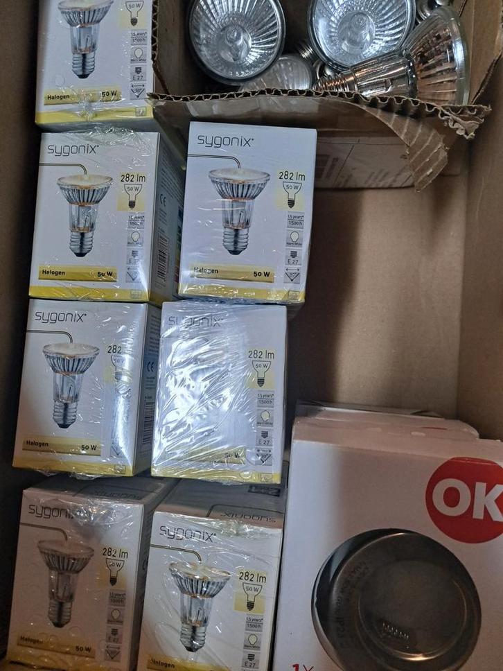 Partij Halogeen Lampen - Sygonix 50W E27, Huis en Inrichting, Lampen | Losse lampen, Gebruikt, Halogeen (gloei)lamp, 30 tot 60 watt