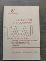 Taal lesboek 1952, Ophalen of Verzenden, Zo goed als nieuw, Overige niveaus, Nederlands