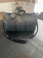 Louis Vuitton Keepall 50 duffel bag, leder, 40 tot 60 cm, 20 tot 30 cm, Bruin, Minder dan 35 cm