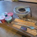 Suikerspin apparaat met stokjes en suiker, Ophalen