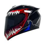 Professionele beschermende Motorhelm Unisex in Venom stijl, Dames, Ophalen of Verzenden, Integraalhelm, Nieuw met kaartje