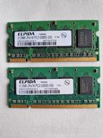 Elpida 512MB 2Rx16 PC2 geheugen, Ophalen of Verzenden, Laptop, Zo goed als nieuw