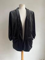 harper & yve jasje maat L fluweel zwart, Kleding | Dames, Jasjes, Kostuums en Pakken, Verzenden, Zwart, Maat 42/44 (L), Zo goed als nieuw