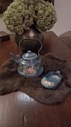 Emaille centenbakje en Keteltje., Antiek en Kunst, Ophalen of Verzenden