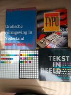 5 boeken grafische vormgeving/typografie/kleurengids, Boeken, Kunst en Cultuur | Fotografie en Design, Zo goed als nieuw, Ophalen