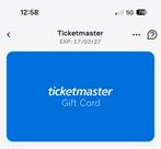 Ticketmaster Cadeau bon ter waarde van €250,-, Eén persoon, Cadeaubon
