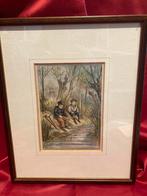 Harold Copping Litho: Jongens aan het Vissen, Ophalen of Verzenden