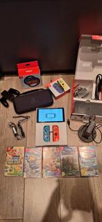 Nintendo Switch OLED met veel accessoires en 5 games, Switch OLED, Met games, Ophalen of Verzenden, Zo goed als nieuw