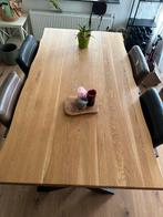 Eettafel met 4 stoelen, Huis en Inrichting, Tafels | Eettafels, Ophalen, 50 tot 100 cm, Zo goed als nieuw, Vijf personen of meer