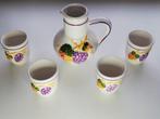 Karaf met 4 bekers, Antiek en Kunst, Antiek | Keramiek en Aardewerk, Ophalen