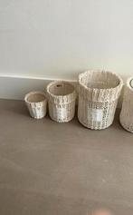 Rivièra Maison Windlichten - Set van 3, Overige materialen, Wit, Ophalen of Verzenden, Zo goed als nieuw