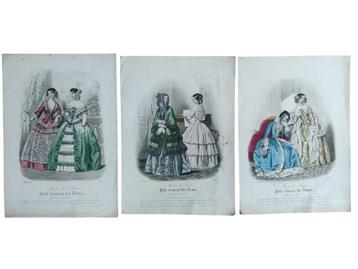 Petit Courrier des Dames 2649 2262 en 2324 uit 1847 beschikbaar voor biedingen